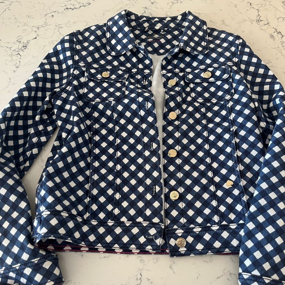 Kate Spade Gingham Denim Jacket